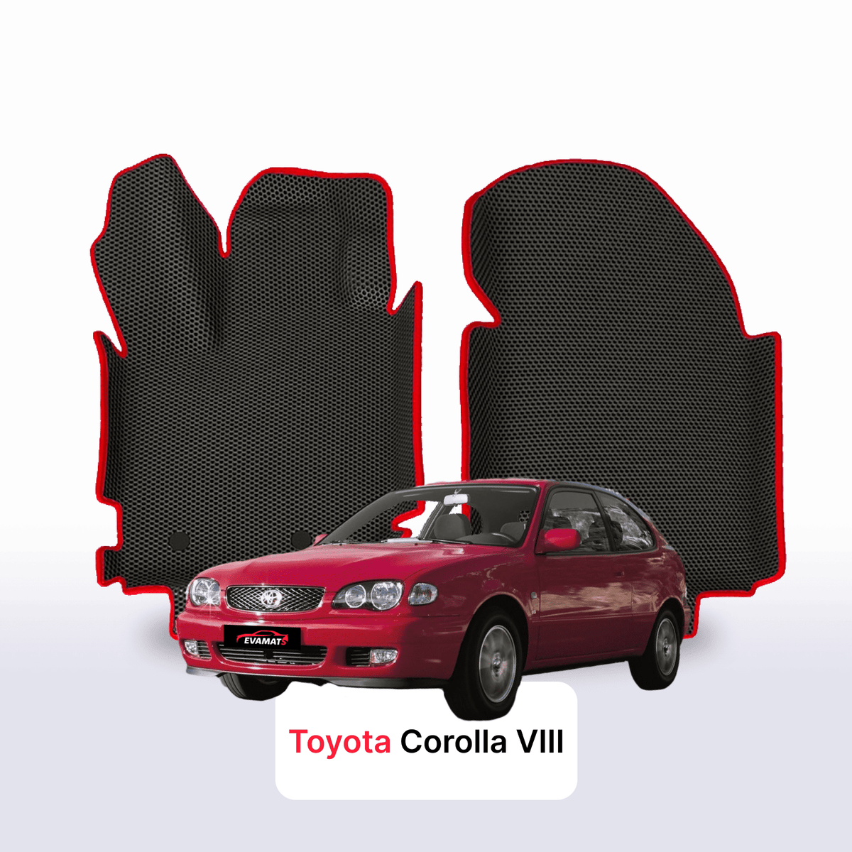 Tappetini 3D EVA per Toyota Corolla 8 gen 1997-2002 anni HATCHBACK 3 porte