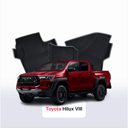 Tappetini 3D EVA per Toyota Hilux GR Sport 8 gen 2015-2026 anni PICK-UP DOPPIA CABINA