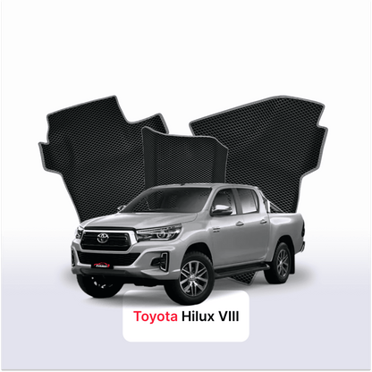 Tappetini 3D EVA per Toyota Hilux 8 gen 2015-2026 anni PICK-UP DOPPIA CABINA
