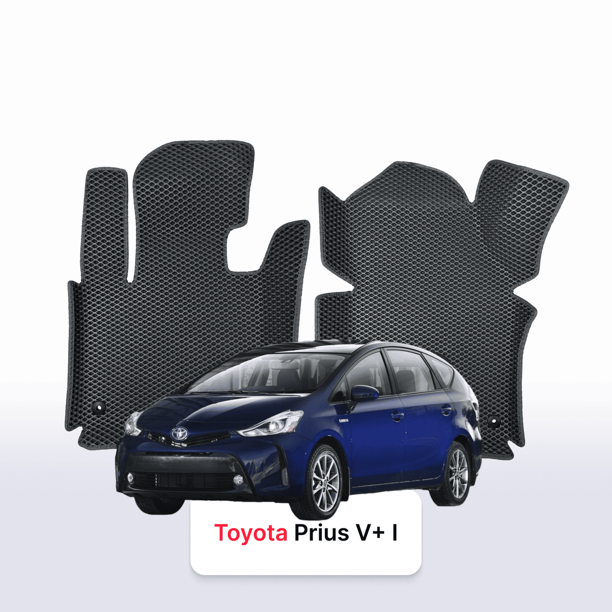 Tappetini 3D EVA per Toyota Prius v+ 2 gen 2014-2023 anni MONOVOLUME