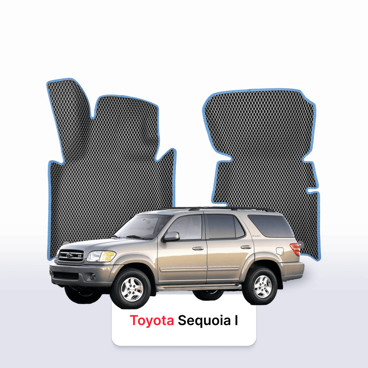 Tappetini 3D EVA per Toyota Sequoia 1 gen 2000-2007 anni SUV