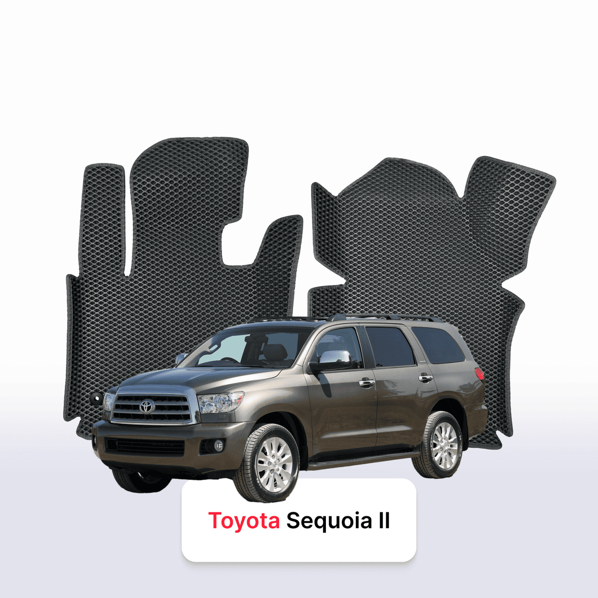 Tappetini 3D EVA per Toyota Sequoia (XK60) 2 gen 2008-2022 anni SUV