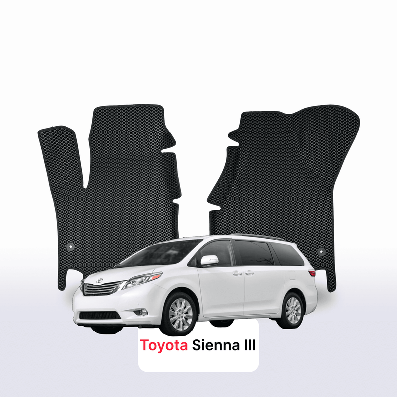 Tappetini 3D EVA per Toyota Sienna 3 gen 2010-2020 anni MONOVOLUME