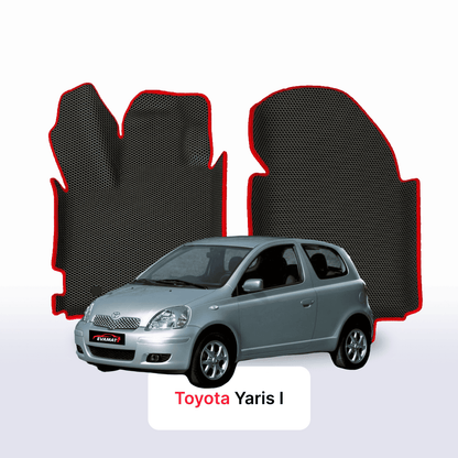 Tappetini 3D EVA per Toyota Yaris 1 gen 1999-2005 anni HATCHBACK 3 porte