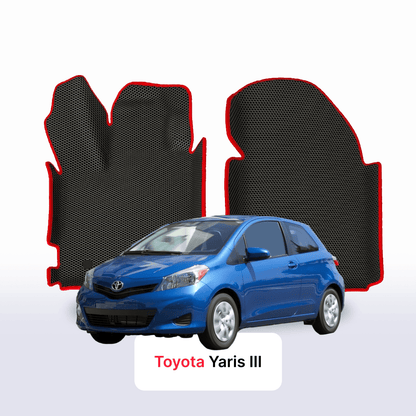 Tappetini 3D EVA per Toyota Yaris 3 gen 2011-2020 anni HATCHBACK 3 porte