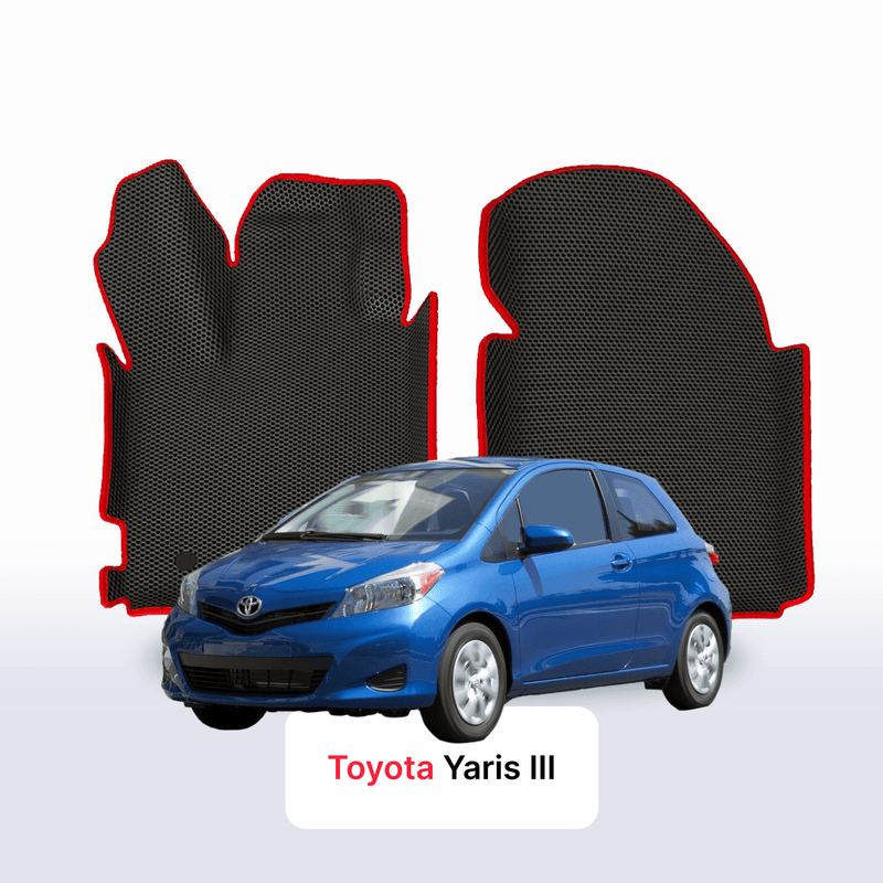 Tappetini 3D EVA per Toyota Yaris 3 gen 2011-2020 anni HATCHBACK 3 porte