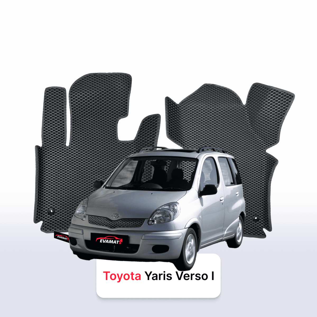 Tappetini 3D EVA per Toyota Yaris Verso 1999-2006 anni MONOVOLUME