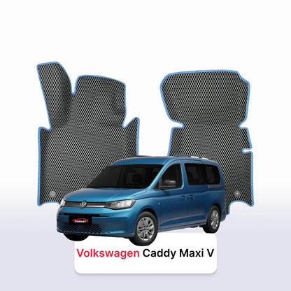 Tappetini 3D EVA per Volkswagen Caddy Maxi V gen 2020-2028 anni MONOVOLUME 7 posti