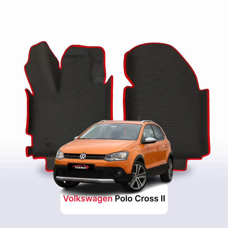 Tappetini 3D EVA per Volkswagen Polo Cross II gen 2009-2017 anni HATCHBACK 5 porte