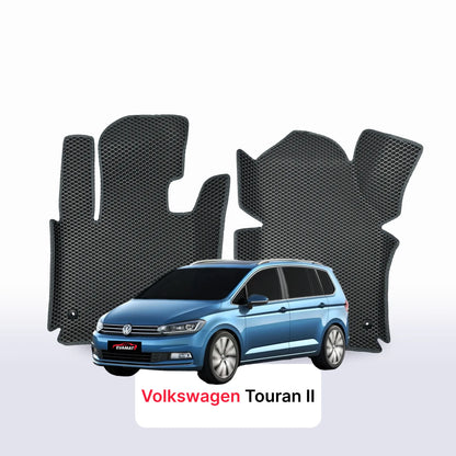 Tappetini 3D EVA per Volkswagen Touran II gen 2015-2027 anni MONOVOLUME