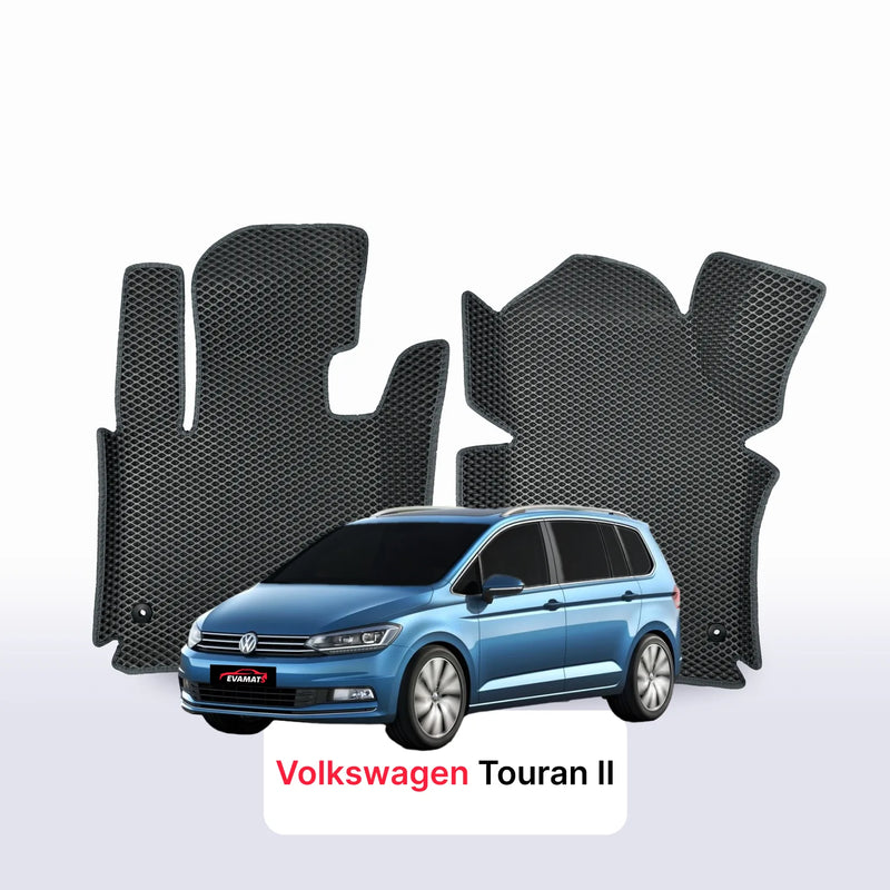 Tappetini 3D EVA per Volkswagen Touran II gen 2015-2027 anni MONOVOLUME