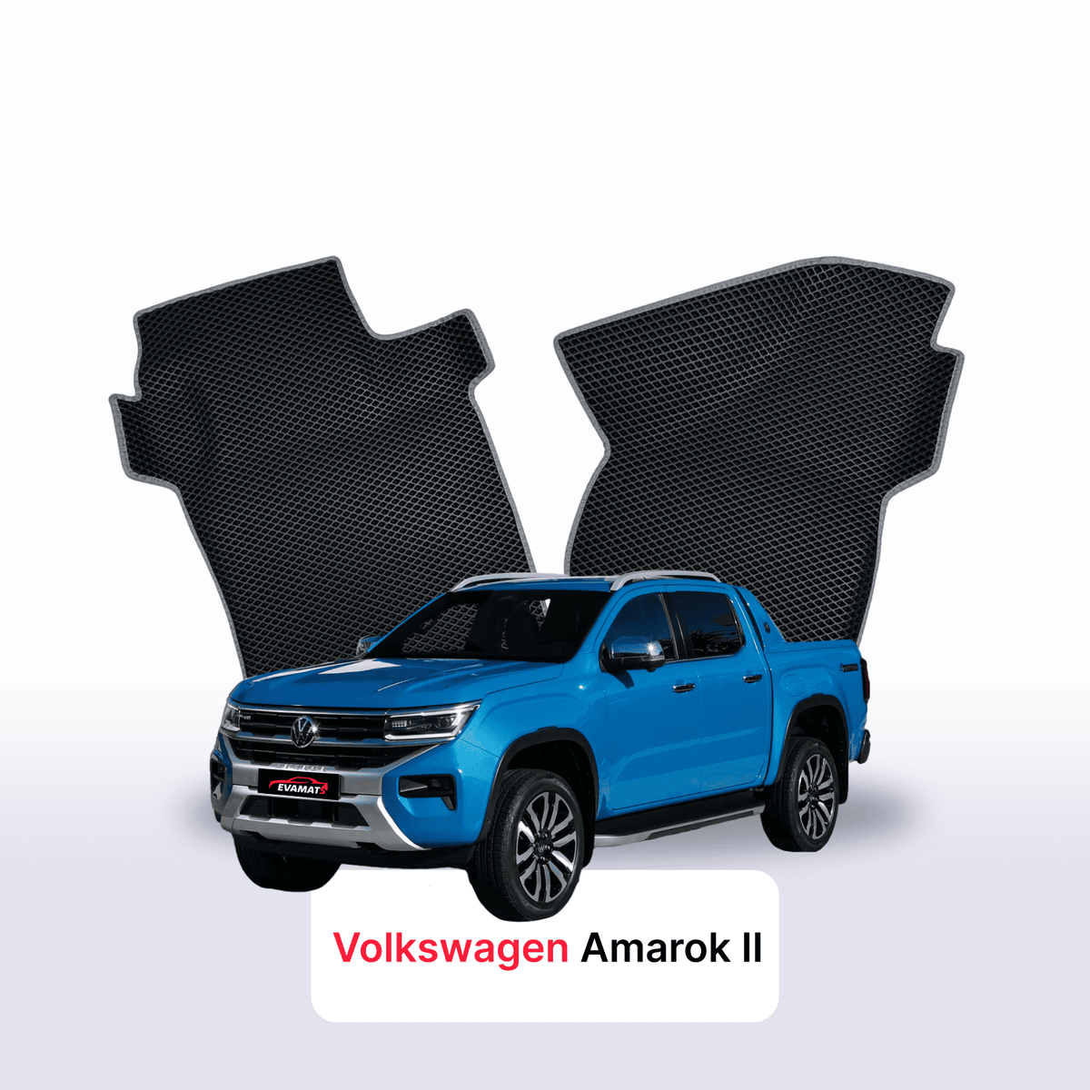 Tappetini 3D EVA per Volkswagen Amarok II gen 2022-2028 anni PICK-UP DOPPIA CABINA