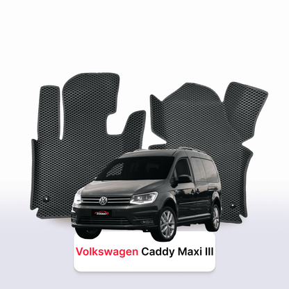 Tappetini 3D EVA per Volkswagen Caddy Maxi III gen 2004-2020 anni MONOVOLUME 7 posti