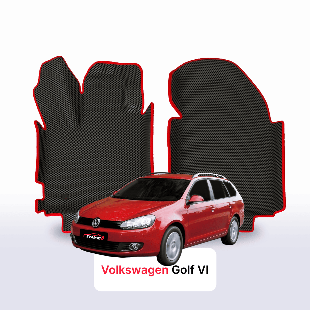 Tappetini 3D EVA per Volkswagen Golf (MK6) VI gen 2008-2012 anni STATION WAGON