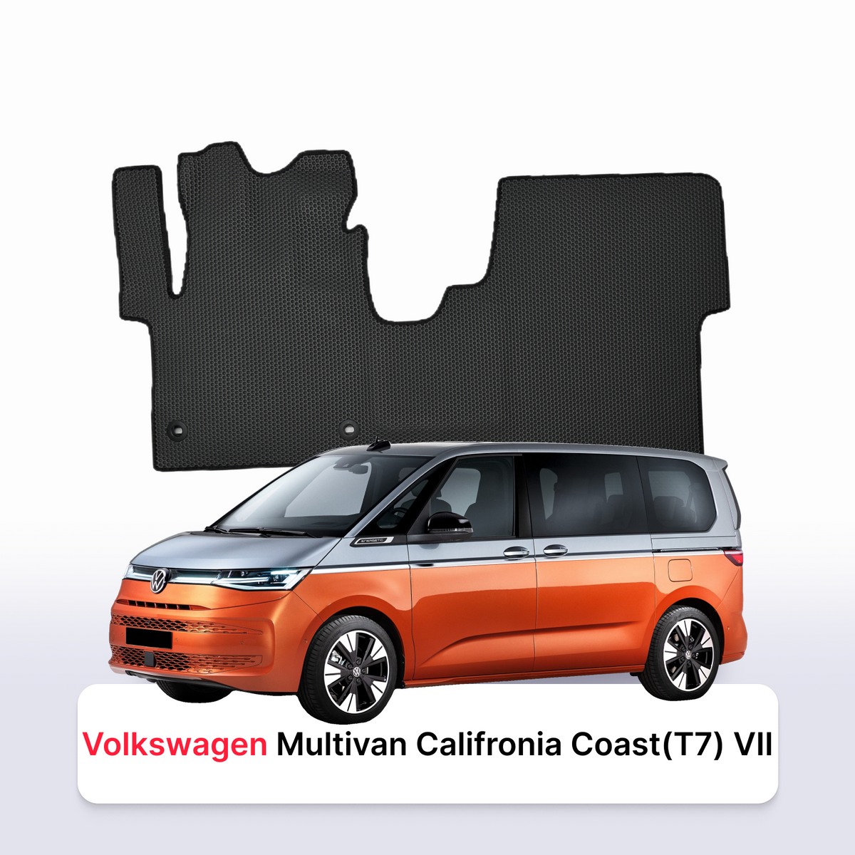 Tappetini 3D EVA per Volkswagen Multivan California Coast(T7) VII gen 2021-2027 anni MONOVOLUME