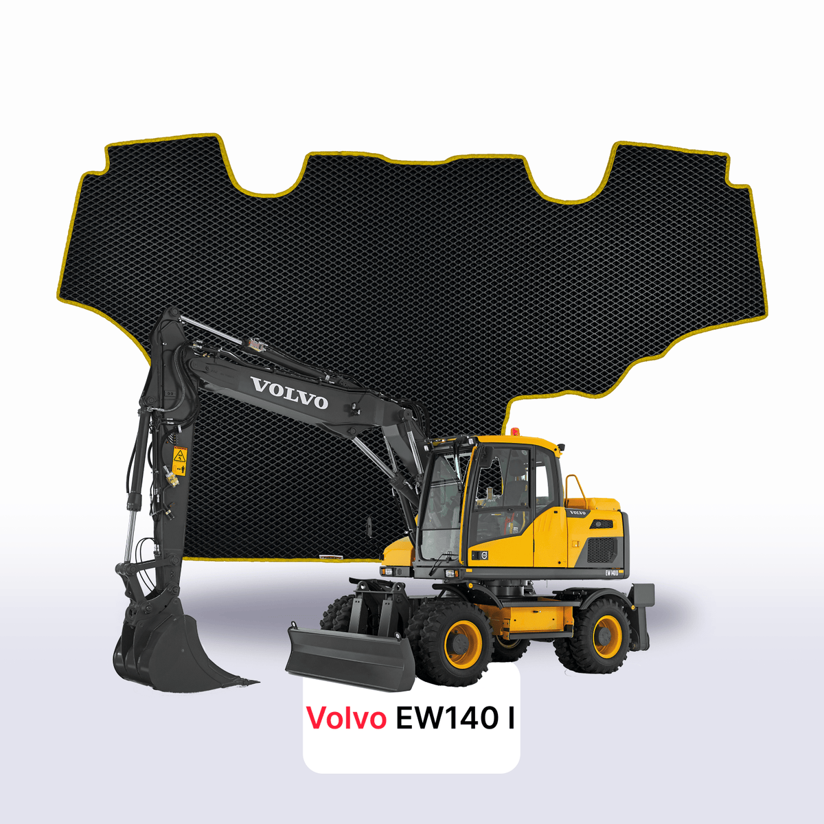 Tappetini 3D EVA per Volvo EW140 1 gen 2002-2028 anni ESCAVATORE