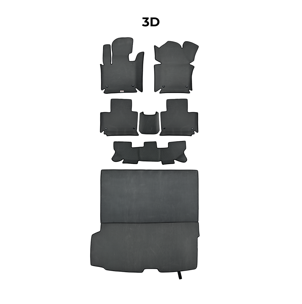 Tappetini 3D EVA per Chevrolet Traverse 1 gen 2008-2017 anni SUV 7 posti