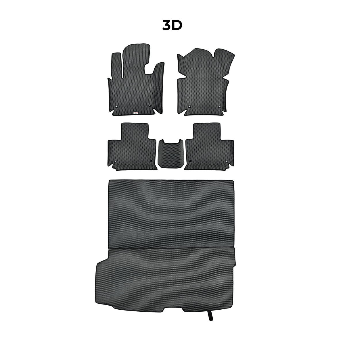 Tappetini 3D EVA per BAIC BJ60 1 gen 2022-2027 anni SUV 7 posti