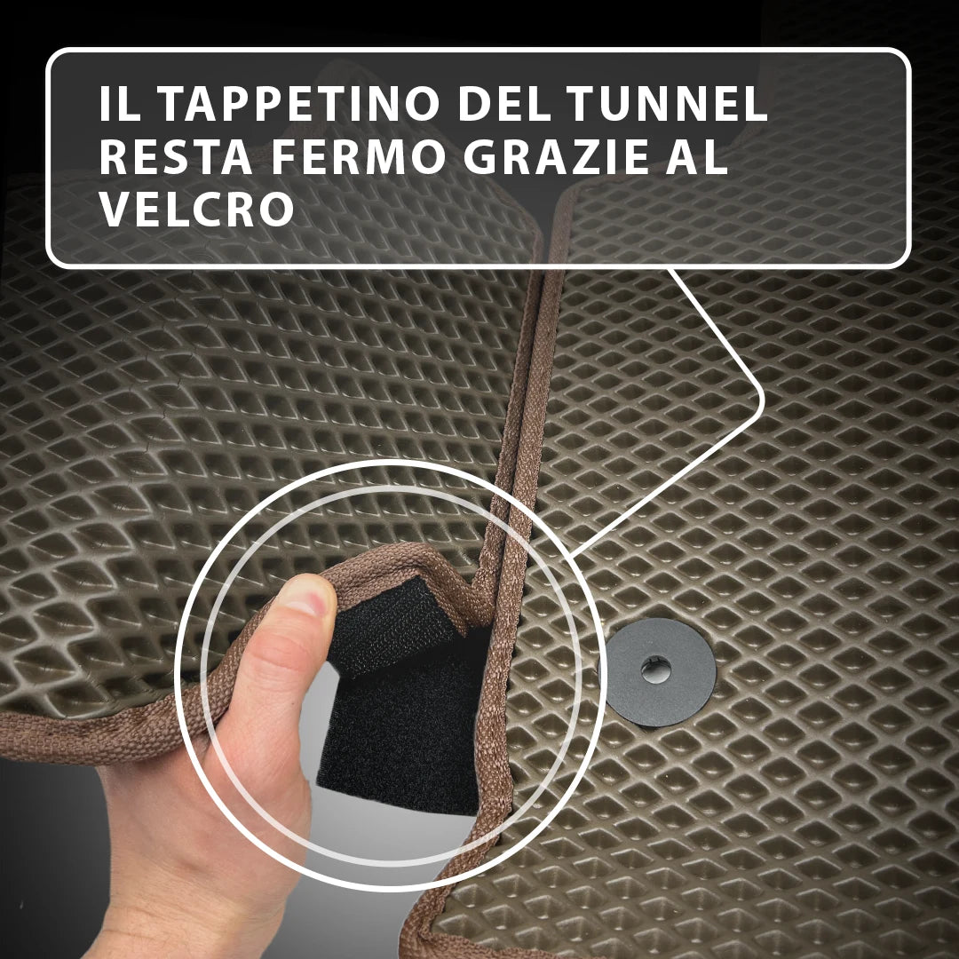 Rivestimento del tunnel Carvion fissato con velcro
