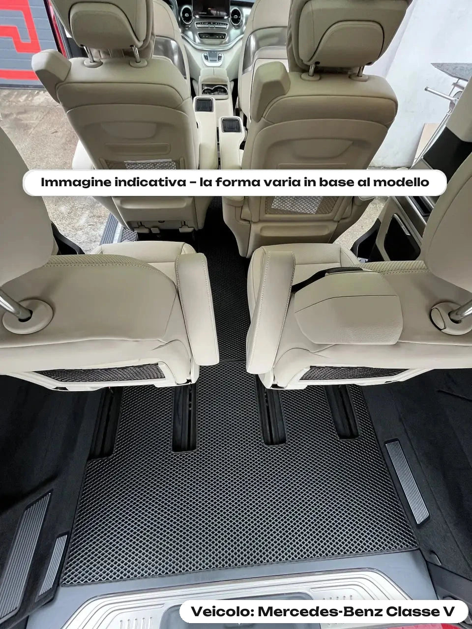 Immagine indicativa – la forma varia in base al modello — Veicolo: Mercedes-Benz Classe V