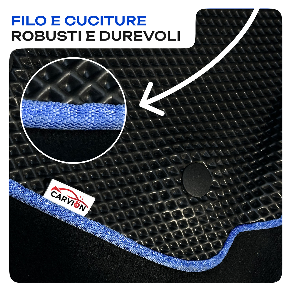 Filo e cuciture robusti e durevoli