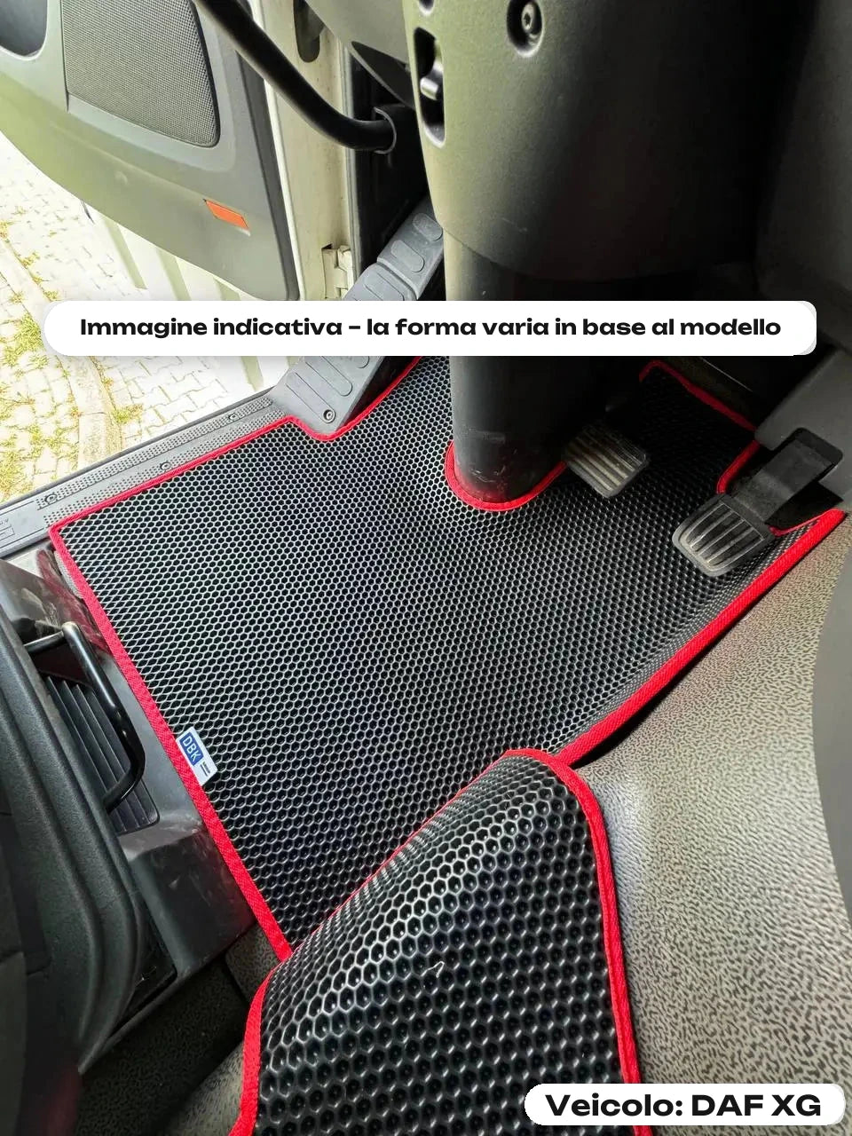Immagine indicativa – la forma varia in base al modello — Veicolo: DAF XG
