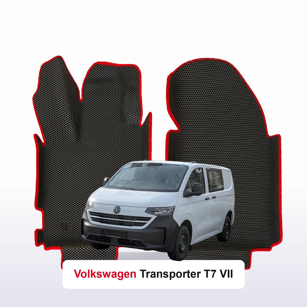 Tappetini 3D EVA per Volkswagen Transporter(T7) VII gen 2024-2029 anni FURGONE DOPPIA CABINA
