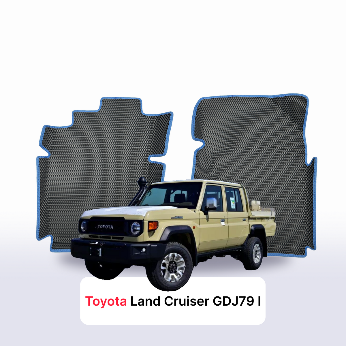 Tappetini 3D EVA per Toyota Land Cruiser GDJ79 z arabii 1 gen 2024-2027 anni PICK-UP DOPPIA CABINA